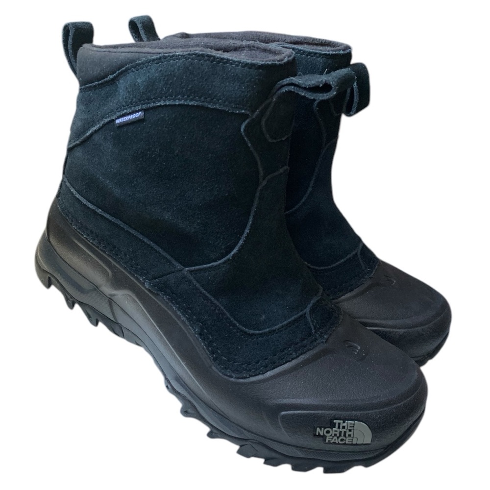 THE NORTH FACE Mens HEAT SEEKER Black Pull On Black Snow Boots 200G Insullation - Picture 4 of 9